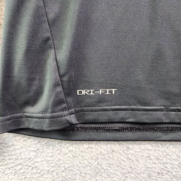 Nike Swim Top Womens M Black Hydroguard Swim Shirt UPF 40 Competition Racing - Picture 4 of 13